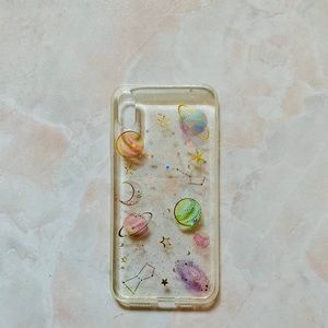 Transparent Galaxy TPU case xs max